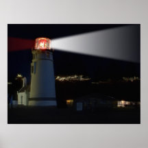 FARO DEL RÍO DE UMPQUA POSTER