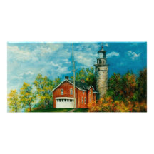 Faro Musium 1997 de Fairport Tarjeta Fotografica