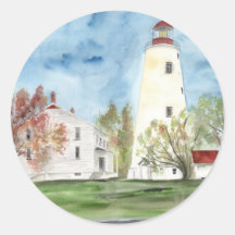 Faro New Jersey del gancho de Sandy Pegatinas