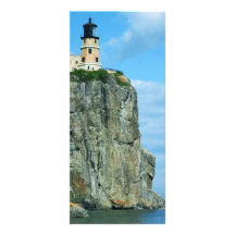 Faro partido de la roca diseños de tarjetas publicitarias