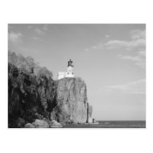 Faro partido de la roca tarjetas postales