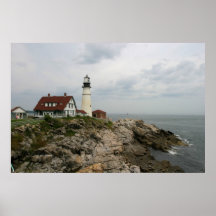 Faro principal de Portland Posters