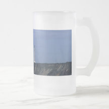 Faro y gaviota taza