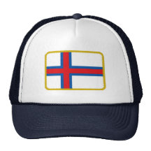 Faroe Island señalan el gorra bordado del efecto p