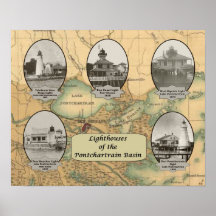 Faros del lavabo de Pontchartrain Posters