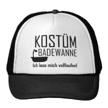 Faschings Kostüm Badewann - volllaufen Gorras De Camionero