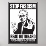 Fascismo de la parada: Lea la impresión de Rothbar Poster