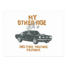 Fastback 1965 del mustango de Ford Tarjeta Postal