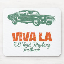 Fastback 1968 del mustango de Ford Alfombrilla De Raton