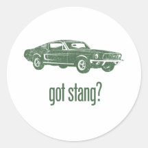 Fastback 1968 del mustango de Ford Pegatinas