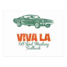 Fastback 1968 del mustango de Ford Postales