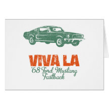 Fastback 1968 del mustango de Ford Tarjeta
