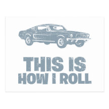 Fastback 1968 del mustango de Ford Tarjeta Postal