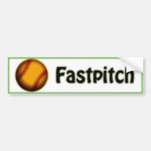 fastpitch etiqueta de parachoque