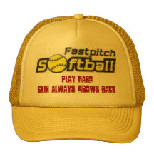fastpitch-softball-clipart-11_small, juego difícil gorra
