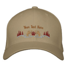 Fauna de Northwoods Gorras Bordadas