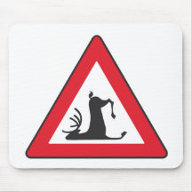 Fauna el tropezar (roadsign de los ciervos) tapete de ratones
