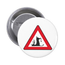 Fauna el tropezar (roadsign de los ciervos) pin
