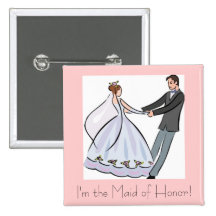 Favor-Criada nupcial de la ducha del honor Pins
