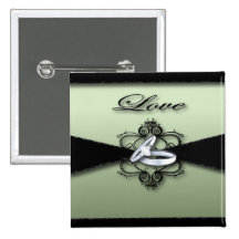 Favor elegante del boda de la verde menta y del ne pin