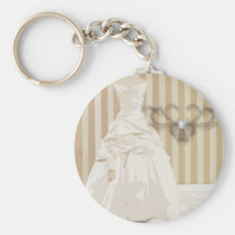 Favor elegante del boda del vestido de boda llaveros personalizados
