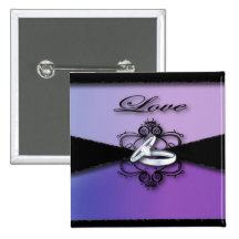 &Favor negro púrpura elegante de las invitaciones  Pins
