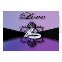 &Favor negro púrpura elegante de las invitaciones  Tarjetas