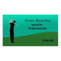 Favorable de golf tarjeta de visita