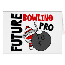 Favorable mono del calcetín de los bolos futuros tarjetas