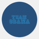 Favorable-Obama - EQUIPO OBAMA Pegatina Redonda