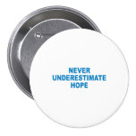 Favorable-Obama - NUNCA SUBESTIME la ESPERANZA Pins