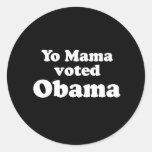 FAVORABLE OBAMA: OBAMA DE YO DE MAMÁ VOTED PEGATINAS  
