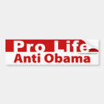 Favorable vida Obama anti Pegatina De Parachoque