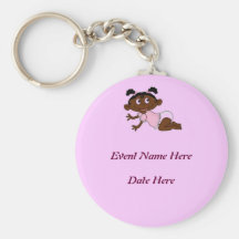 Favores de fiesta de fiesta de bienvenida al bebé llaveros personalizados
