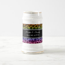 Favores del boda del modelo del leopardo del arco  taza
