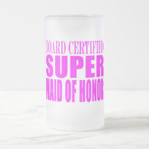 Favores rosados del boda: Criada del honor estupen Tazas De Café