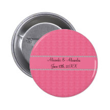 Favores rosados del boda de diamante pin
