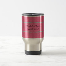 Favores rosados del boda de diamante taza de café