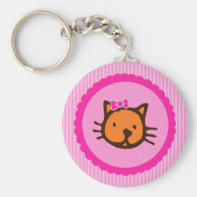 Favores rosados del llavero de la fiesta de bienve