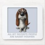 Favorito de Basset Hound Alfombrillas De Ratón