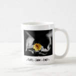 . - fe. - .love. - .hope-. tazas de café