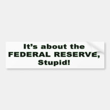 Federal Reserve Etiqueta De Parachoque