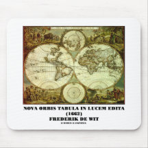 Federico de Wit Nova Orbis Tabula en Lucem Edita Tapete De Ratones