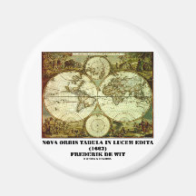 Federico de Wit Nova Orbis Tabula en Lucem Edita Imán