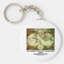 Federico de Wit Nova Orbis Tabula en Lucem Edita Llaveros Personalizados