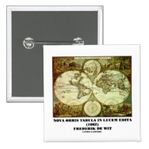 Federico de Wit Nova Orbis Tabula en Lucem Edita Pin