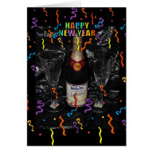 Felices Año Nuevo de tarjeta