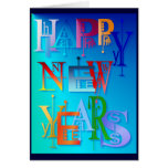 Felices Año Nuevo de tarjeta