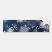 ¡Felices Año Nuevo! Etiqueta De Parachoque