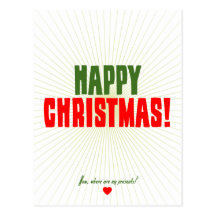 Felices Navidad - ahora donde están mis presentes Tarjeta Postal